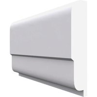 Lambs Tongue MDF Dado Rail White Primed 4200mm x 95mm x 25mm
