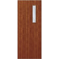QTD Sapele Solid Core Clear Laminate Glazed Internal Door 2700mm x 926mm x 44mm | 600mm x 150mm VP