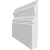 Georgian MDF Skirting Board White Primed 4200mm x 220mm x 18mm