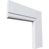 Bullnose C Grooved MDF Architrave White Primed 4200mm x 95mm x 18mm