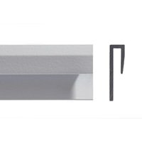 Altro Aluminium p/coated Joint Strip White 3000mm - A854/30