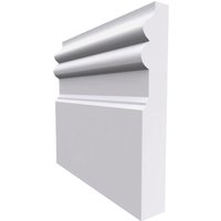 Regency B MDF Skirting Board Unprimed 4200mm x 220mm x 25mm