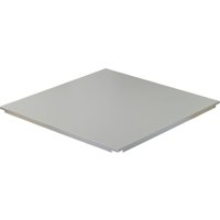 SAS System 130 Plain Surface Metal Ceiling Tile Lay-In Square Edge 594mm x 594mm - Pack of 14 | 4.96m2