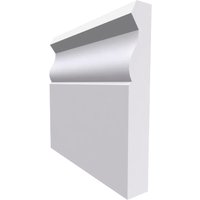 Large Ogee MDF Skirting Board Unprimed 4200mm x 220mm x 18mm