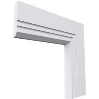 Edge C Grooved 2 MDF Architrave White Primed 4200mm x 95mm x 18mm