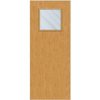 Crown Oak Solid Core Clear Laminate Glazed Internal Door 2700mm x 926mm x 44mm | 450mm x 450mm VP