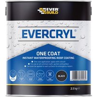 Everbuild Sika EVERCRYL® One Coat Black 2.5kg 851572