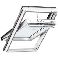 VELUX Electric Centre Pivot Roof Window White Maintenance Free Triple Glazed 1340mm x 980mm GGU UK04 006621U
