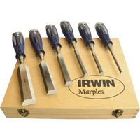 Marples 6 Piece M750 Splitproof Pro Bevel Edge Chisel Set