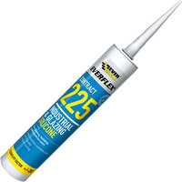 Everbuild Sika 486136 Everflex® 225 Industrial & Glazing Silicone White 295Ml