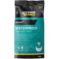 Everbuild Sika 620436 Jetcem Waterproofing Rapid Set Cement (Single 3Kg Pack)