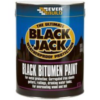 Everbuild Sika 486937 Black Jack® 901 Black Bitumen Paint 1 Litre