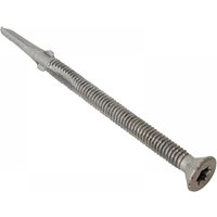 Forgefix TFCUWWSD55100L Techfast Timber To Steel Csk/Wing Screw No.3 Tip 5.5 X 100Mm Box 100