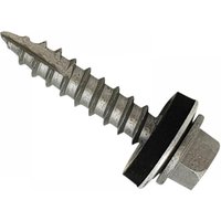 Forgefix TFHW16GP63100 Techfast Metal Roofing To Timber Hex Screw T17 Gash Point 6.3 X 100Mm Box 100