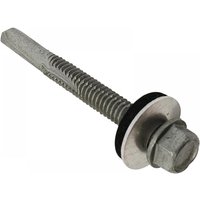 Forgefix TFHW16SD5570H Techfast Roofing Sheet To Steel Hex Screw & Washer No.5 Tip 5.5 X 70Mm Box 100