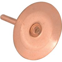 Forgefix 100DISCRIVC Copper Disc Rivets 20 X 20 X 1.5Mm (Bag 100)