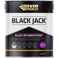 Everbuild Sika 486938 Black Jack® 901 Black Bitumen Paint 2.5 Litre