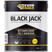 Everbuild Sika 486993 Black Jack® 904 Bitumen Roof Felt Adhesive 2.5 Litre