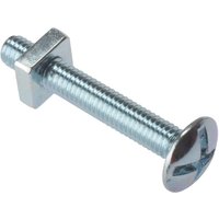 Fandf 25RBN630 Roofing Bolts With Square Nuts - Zinc Plated  M6 X 30Mm (Bag Of 25)