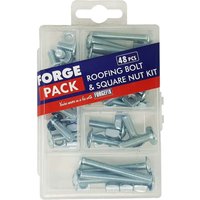 Forgepack FPRBNSET Roofing Bolt & Nuts - Kit  Assorted (Pack Of 48Pc)