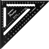 Faithfull  Prestige Quick Roofing Square Black Aluminium 180Mm (Metric)