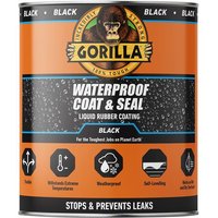 Gorilla Glue Waterproof Coat & Seal Liquid Rubber Coating Black 946Ml 114558